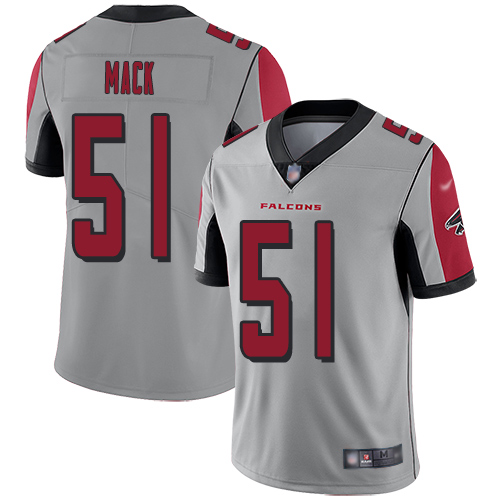 Atlanta Falcons Limited Silver Men Alex Mack Jersey NFL Football #51 Inverted Legend